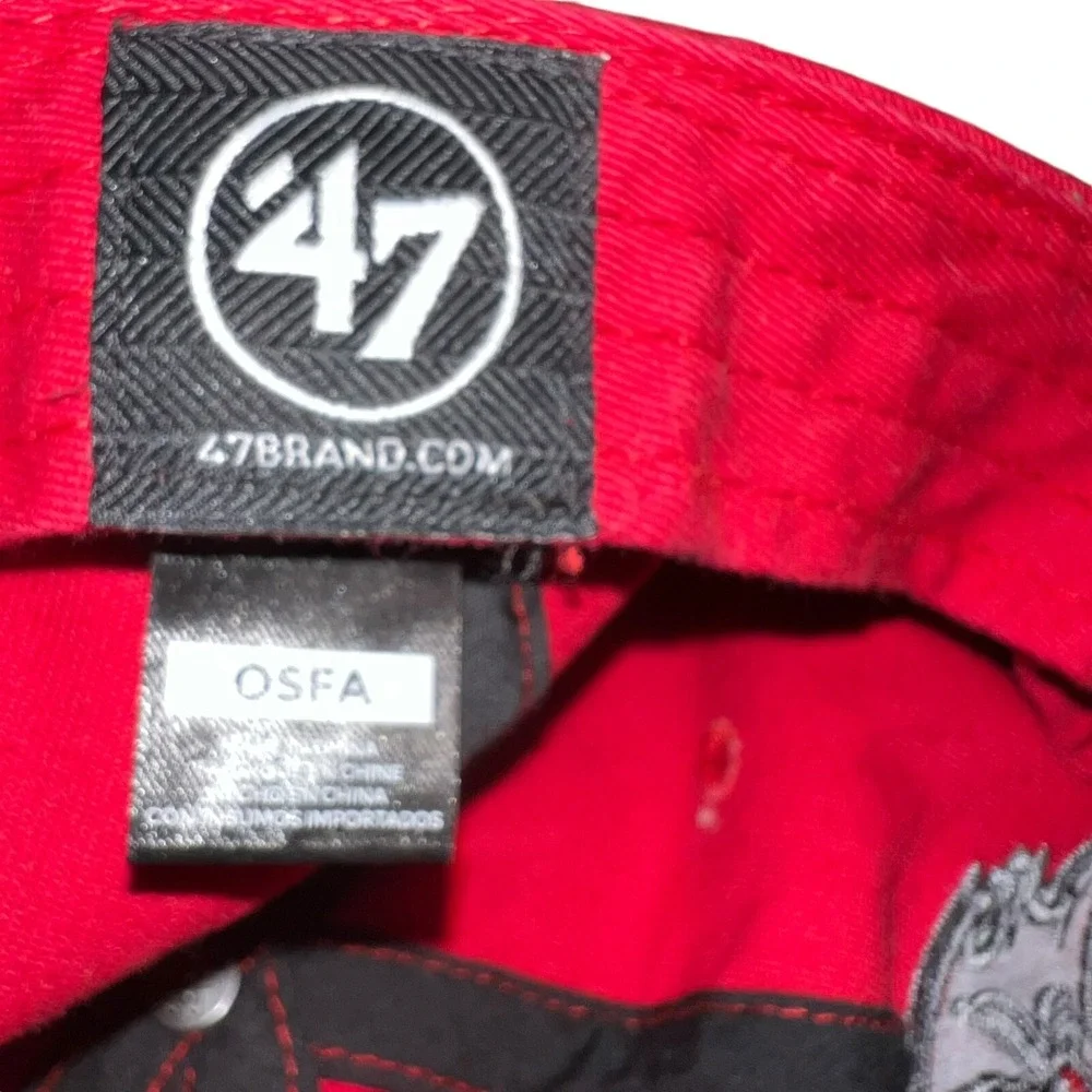 47 Brand NFL Tampa Bay Buccaneers Red Adjustable‎ Dad Hat OSFA Embroidered Logo